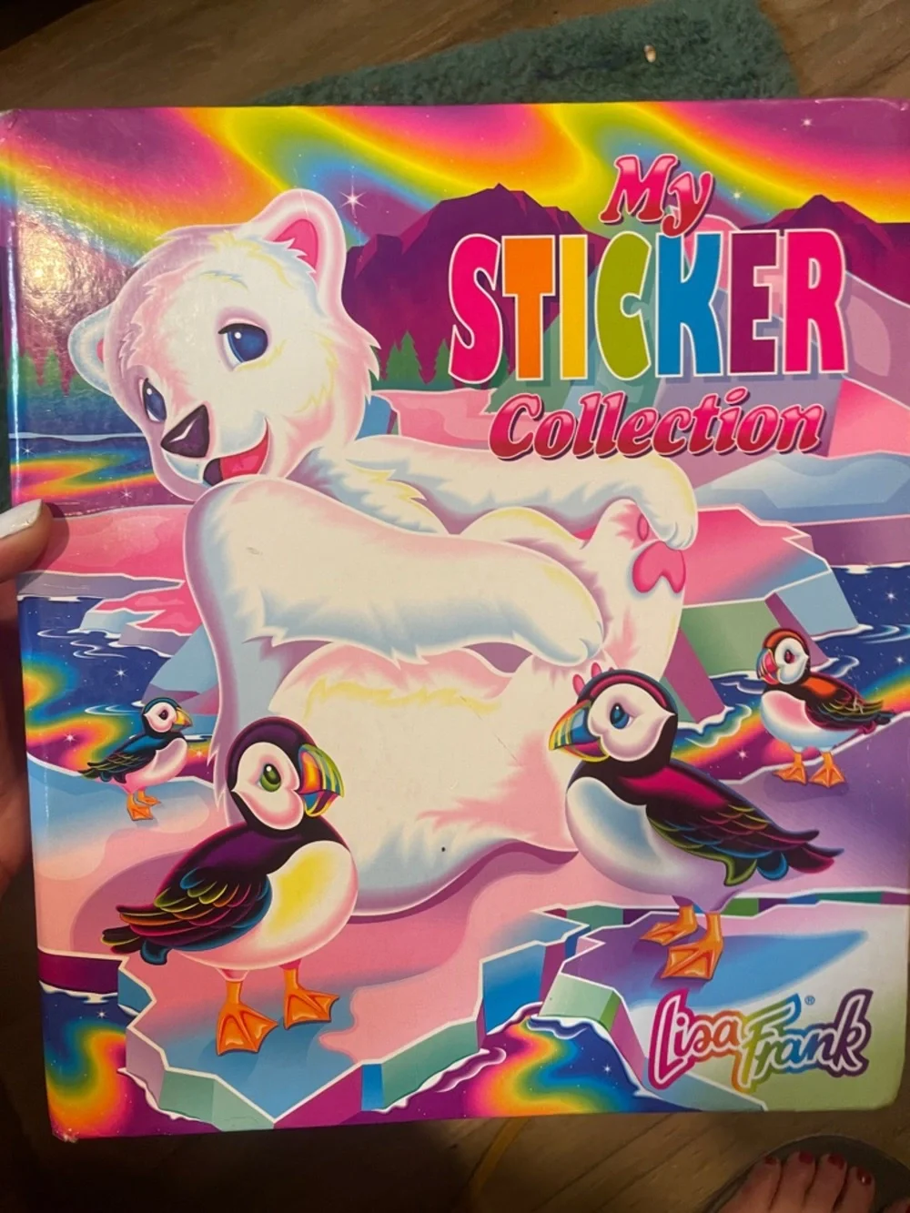 Lisa Frank Max Roary & Puffins My Sticker Collection 3 ring binder